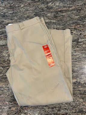 Dickies Men's Straight Leg Khaki Chinos - Light Tan